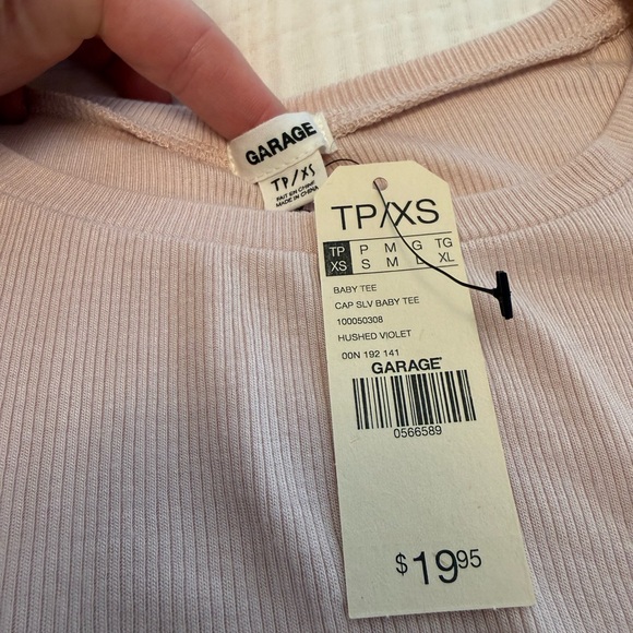 Pale Pink Garage Baby Tee - Picture 2 of 3